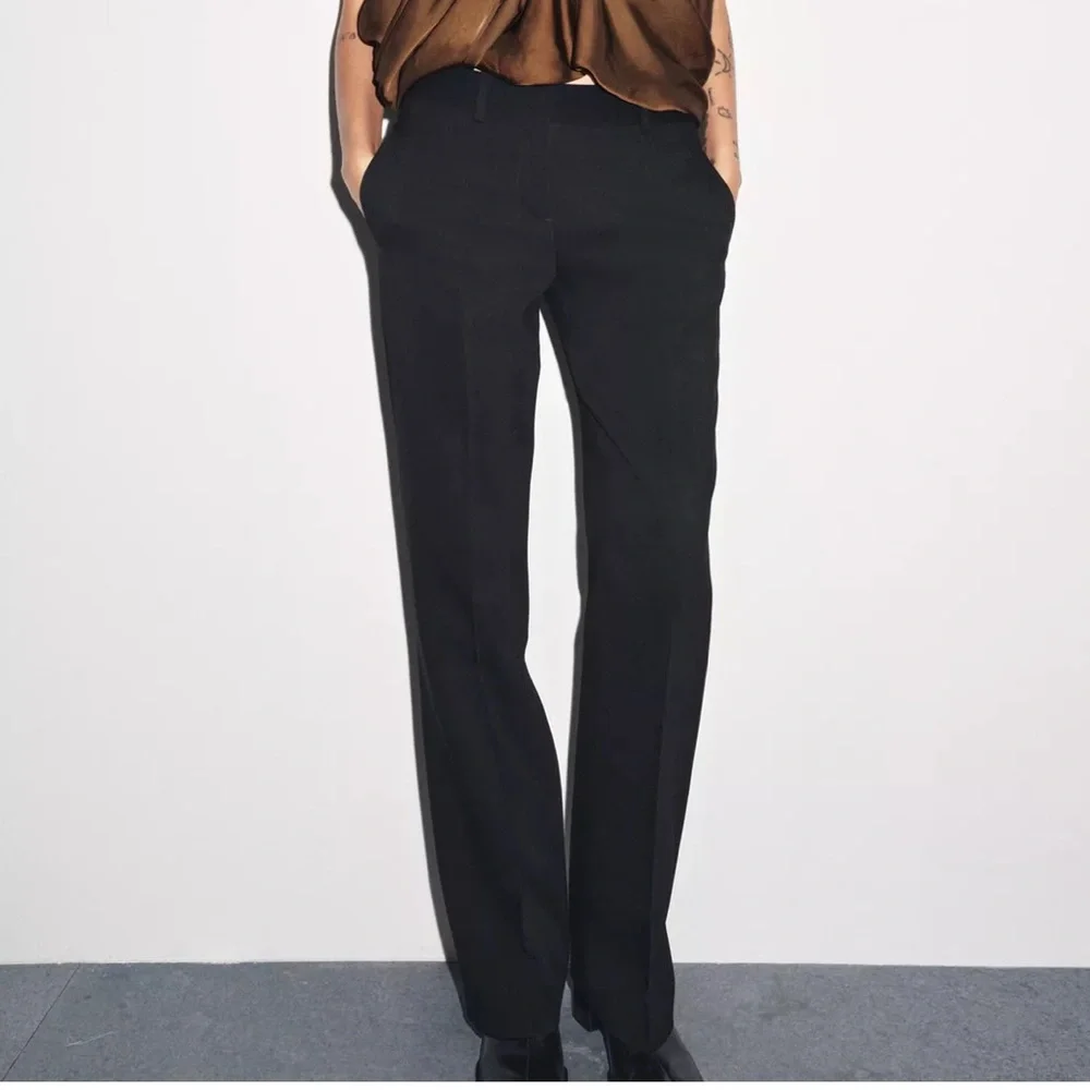 Zara NWT ZW COLLECTION STRAIGHT PANTS